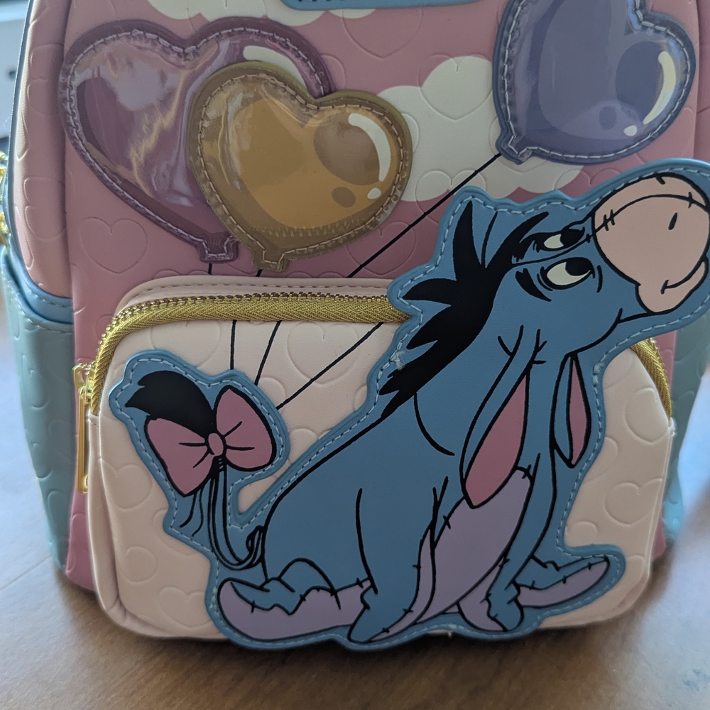 Loungefly Pastel Eeyore Backpack with Heart Balloons